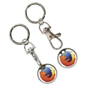 Trolley Coin Keyring