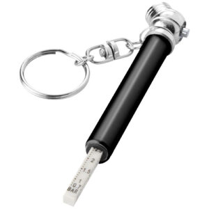 Metal Tyre Pressure Gauge - Black