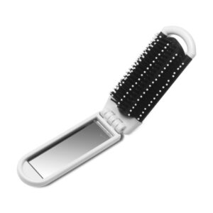Foldable Hair Brush with Mirror