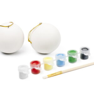 Two Plaster Christmas Baubles