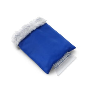 Ice Scraper In Fleece Glove - Cobalt Blue