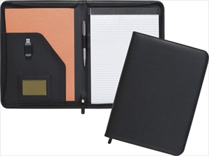 New Dartford A4 Zipped Folder - Black