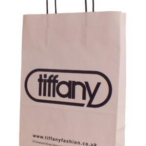 Twist Handle Paper Bags - White