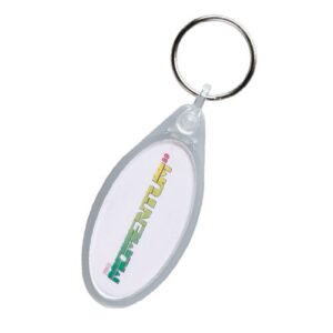 Oval Keyring - Clear
