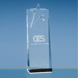 Optical Crystal Star Rectangle Award
