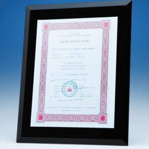 Black Glass Frame For A4 Photo Or Certificate