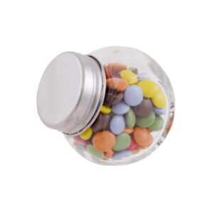 Mini Glass Jar with Chocolate Drops