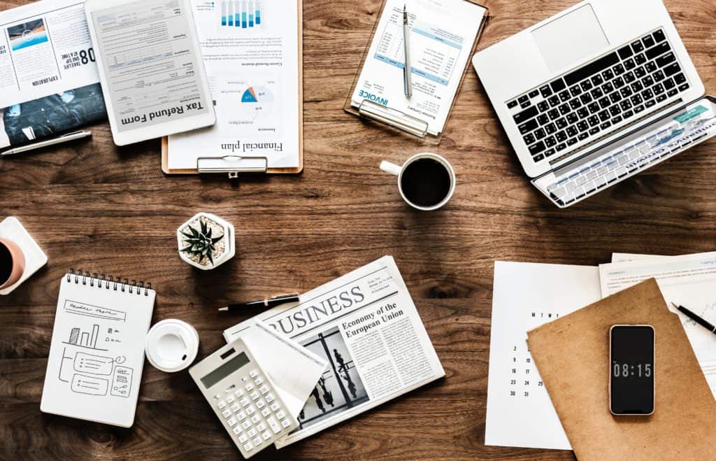 Advertising Space on a Desk