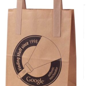 Flat Tape Handle Brown Paper Bags - Large